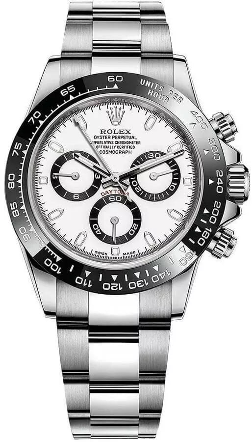 Daytona 116500 Panda 40mm Clean CF 904L Black Ceramic White Dial 4130