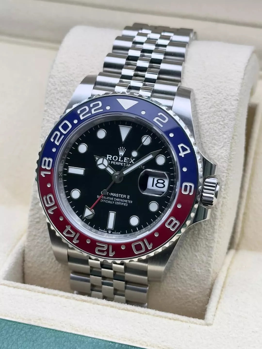 GMT-Master II 126710 BLRO Clean Factory V3 CF Blue/Red Bezel Jubilee Bracelet DD3285 CHS