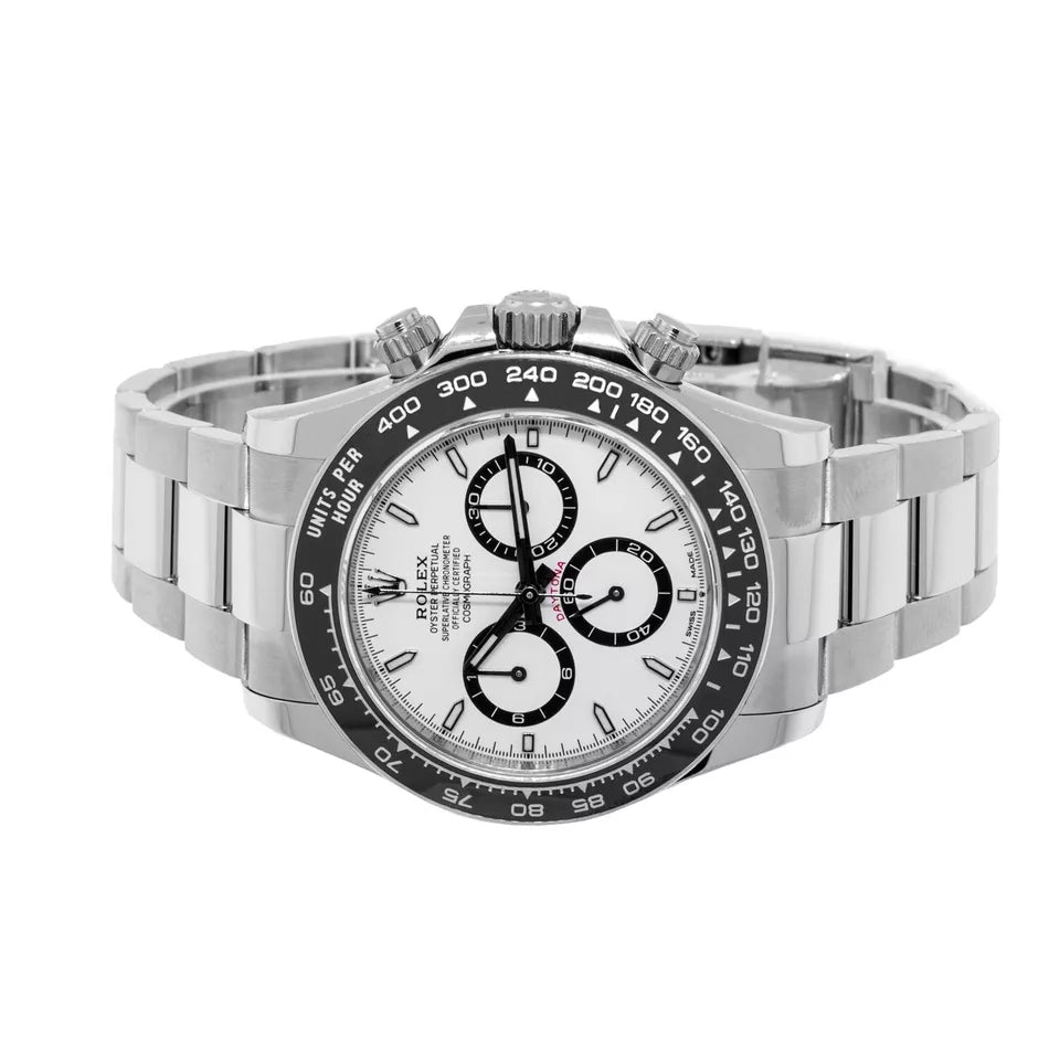 Daytona 116500 Panda 40mm Clean CF 904L Black Ceramic White Dial 4130