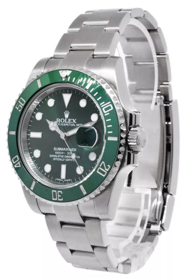 Submariner 116610 LV 40m King Green Ceramic Green Dial SS Bracelet VS31350